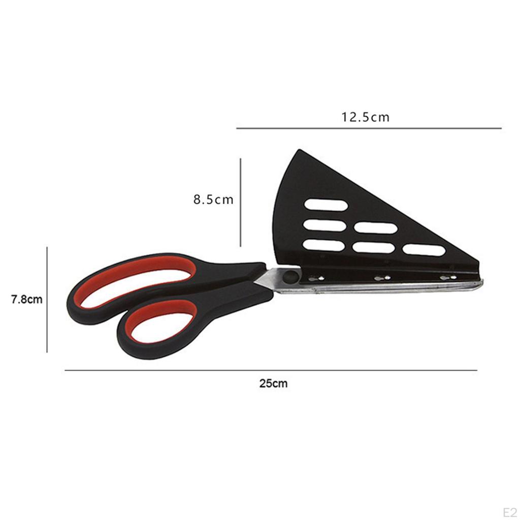 Stainless Steel Pizza Scissors Slicer Baking Tool Shovel 2 in 1