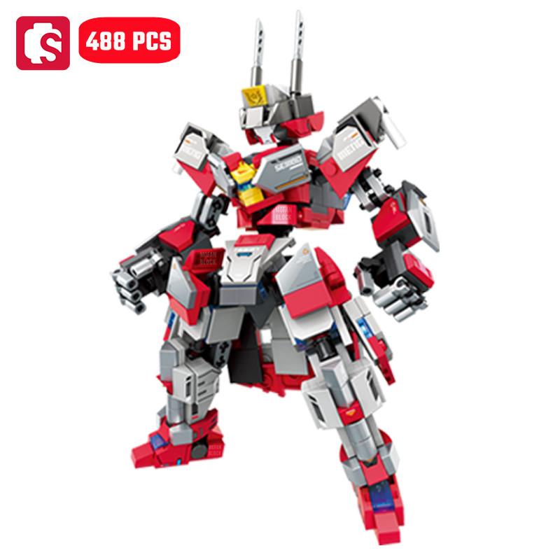 Non-Toxic Sembo Creative Transforming Mech Assemblage Building Blocks Cool Robot Model Bricks Educational Toys Kids Toys For Children Diy Gift