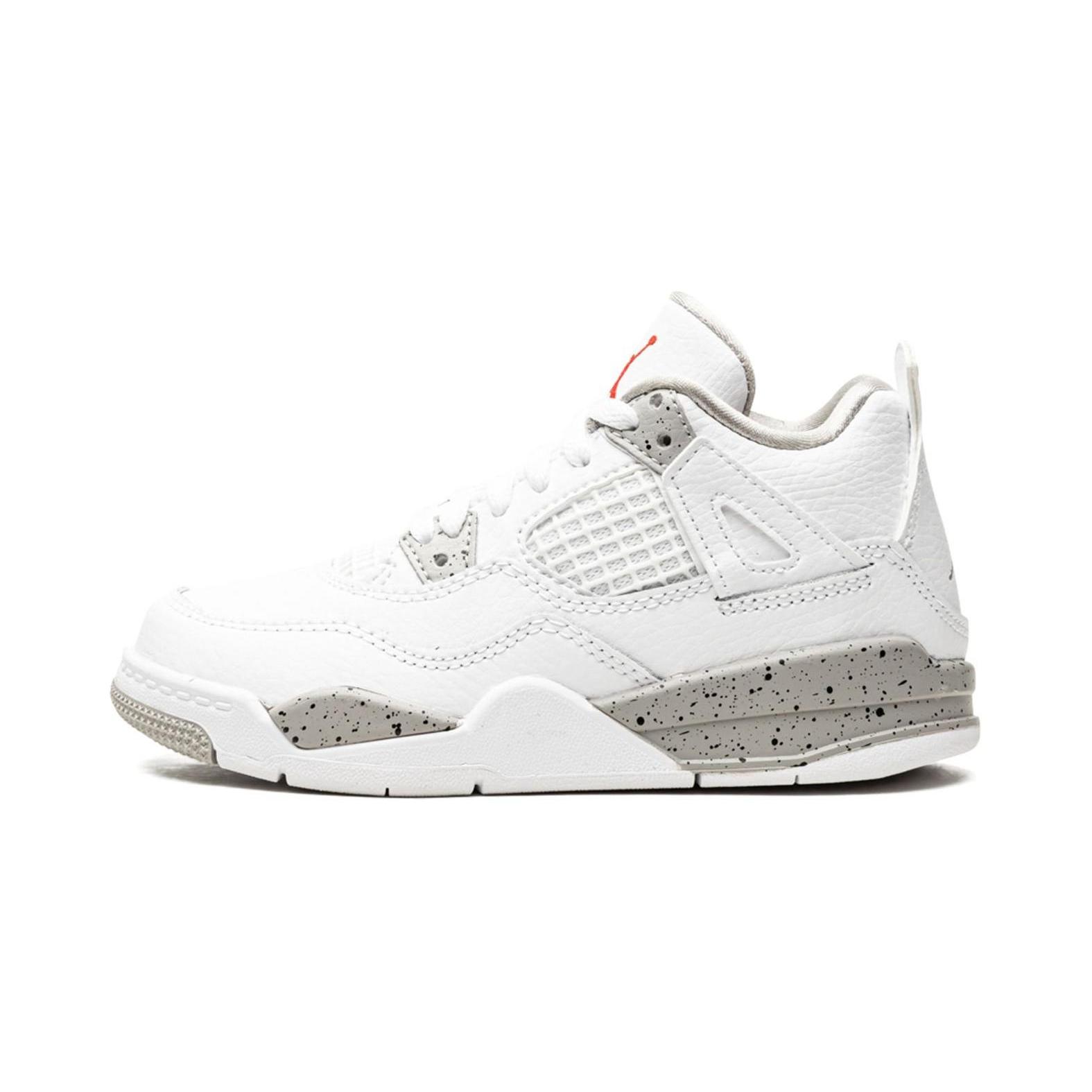 Jordan Kids Air Jordan 4 Retro White Oreo Sneakers BQ7669-100 33.5