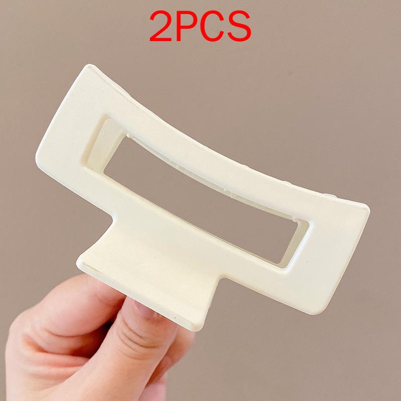 2 ΤΕΜ Premium Σετ Κεφαλών Νέο Γυναικείο Κλιπ Κλιπ Νύχι Μόδας Καφέ Μαύρο Ακρυλικό Μεγάλες Φουρκέτες Claw For Lady Clip Barrette Αξεσουάρ μαλλιών