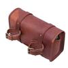 Goat Leather Motorcycle Strap Buckle Closure Tool Bag Genuine Vintage Brown Best