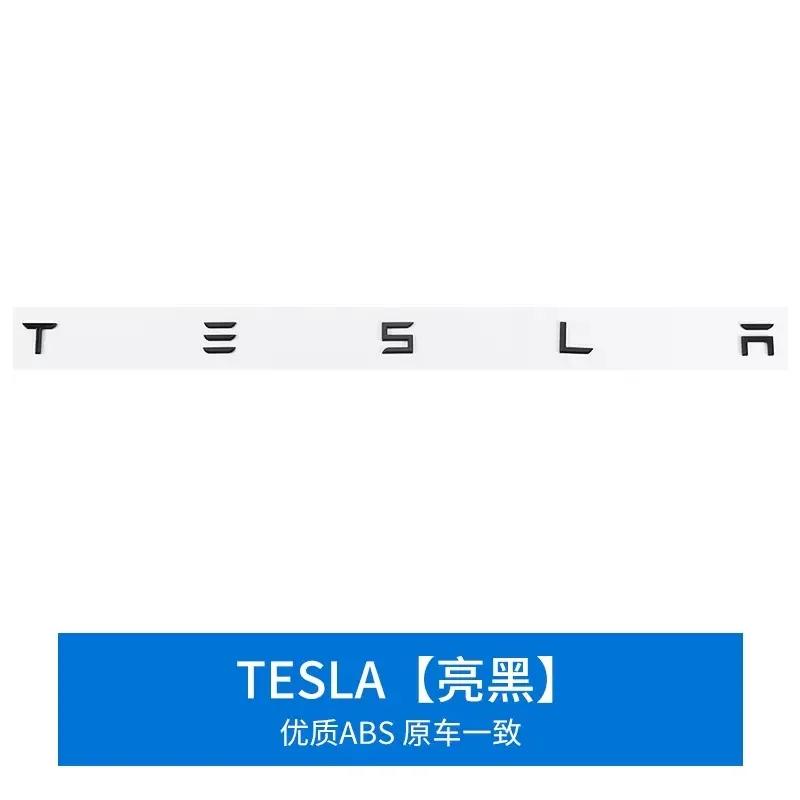 Car ABS 3D Letters Hood Emblem Badge Car Stickers Styling Car Accessories Wording 3D Letter For Tesla Model3 Model Y Model S X