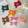 2Pcs/Set New Fluff Cute Bows Baby Hair Clips Candy Color Girls Princess Hairpins Barrettes Kids Hair Accessories Gift