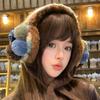 Retro Style Winter Ear Warmers Maillard Style Winter Protection Earmuffs  Winter Cycling
