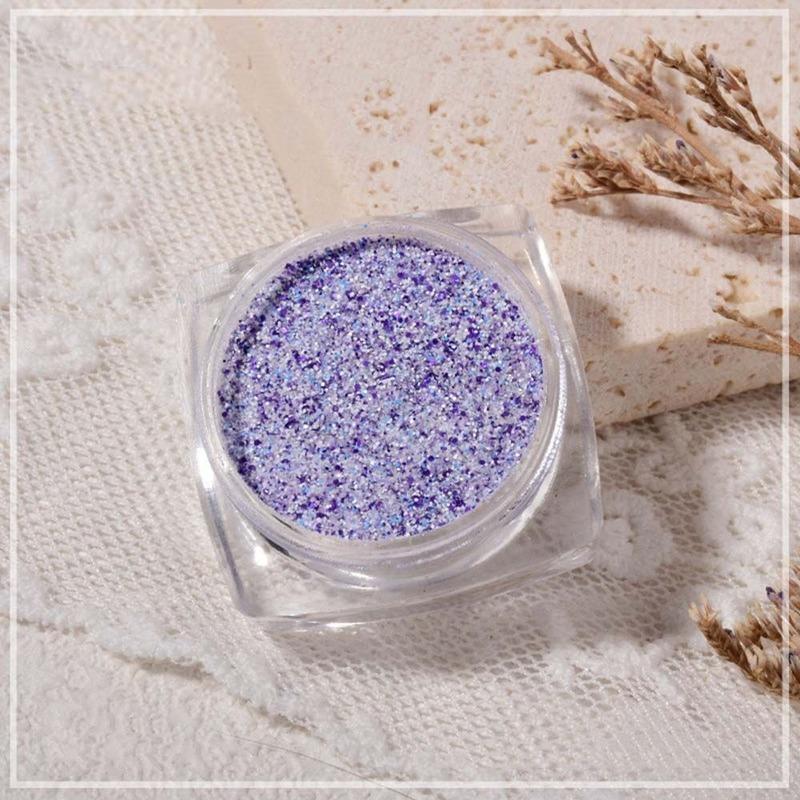 Autumn and Winter Nail Art Knitted Woolen Powder Nail Decoration Retro Color Plaid Glitter Sea Salt Diamond Glitter