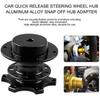 BestTeam Universal Steering Wheel Snap Off Quick Release Hub Adapter Boss Kit With 6-Hole Steering Wheel Hub (Red)