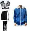 Stilvolles Spiel Undertale Sans Cosplay Kostüm Hoodie Set mit Handschuhen und Strümpfen