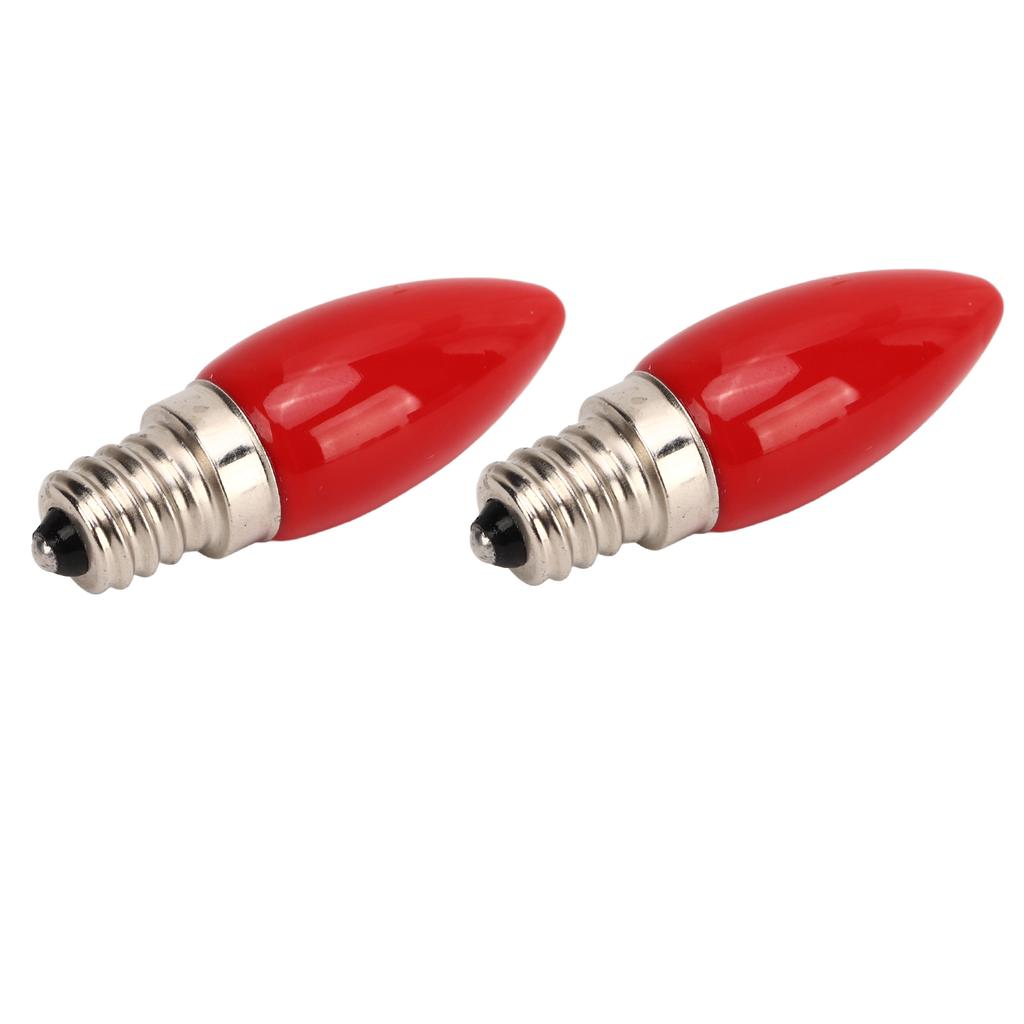 2 Stück E12 4LEDs SMD2835 Kandelaber-Glühbirne 220V 1,5W Glas Kronleuchter-Glühbirne Kerzenbirne für