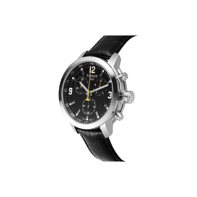 Tissot 200 Quarzwerk 200m Wasserdicht Herrenuhren Uhr 42mm Schwarzes Zifferblatt Edelstahlgehäuse T055.417.16.057.00
