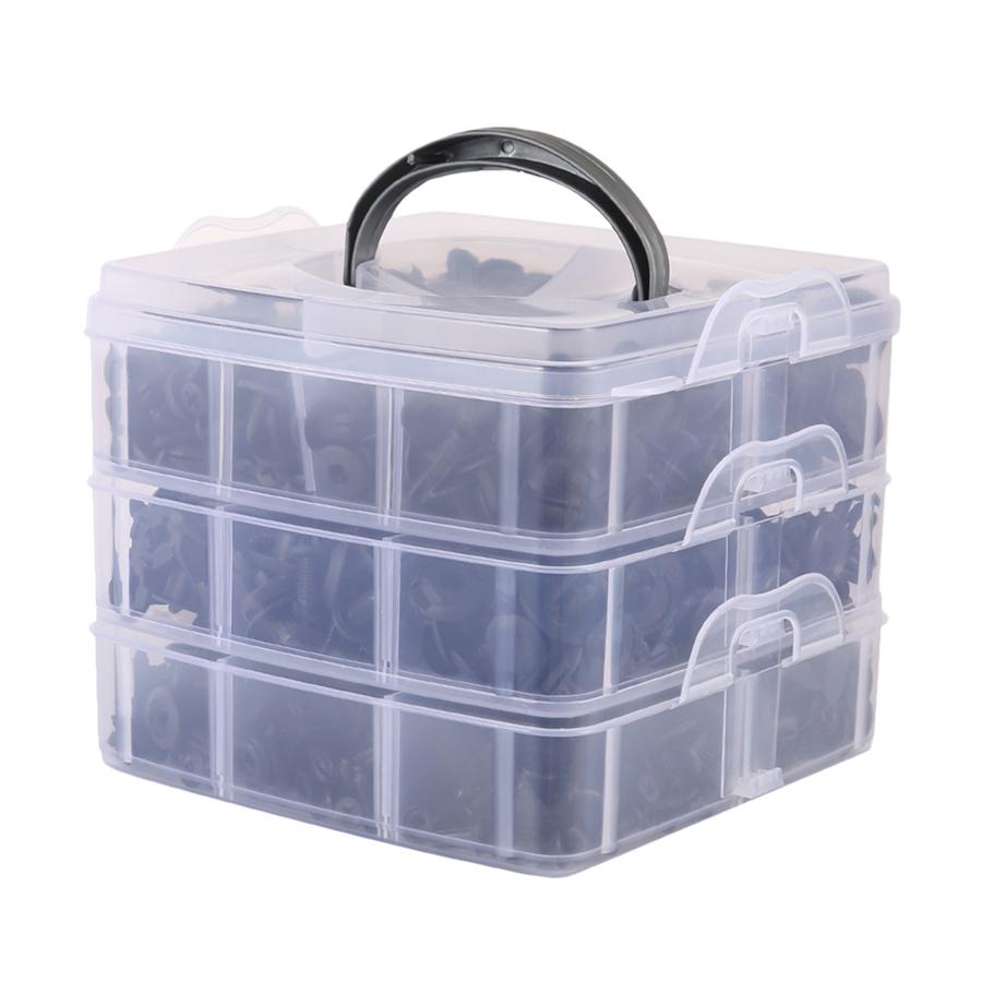 635pcs Boxed Fasteners Car Side Skirt Bumper Fender Door Trim Retainer Clips Set