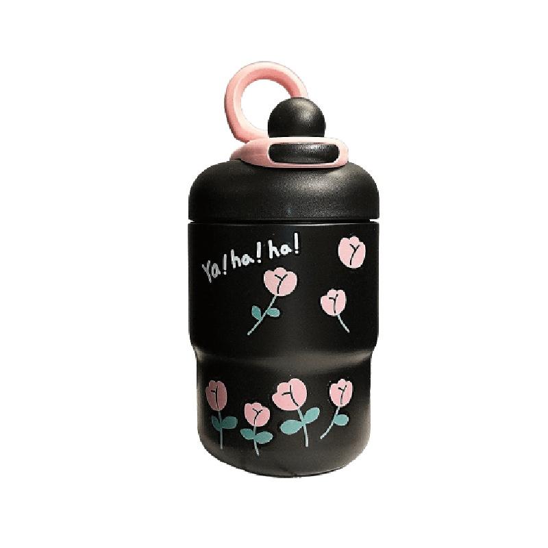 Süßer Cartoon-Isolierbecher für Mädchen, tragbare Edelstahl-Wasserflasche mit hoher ästhetischer Anziehungskraft Tb2023-603