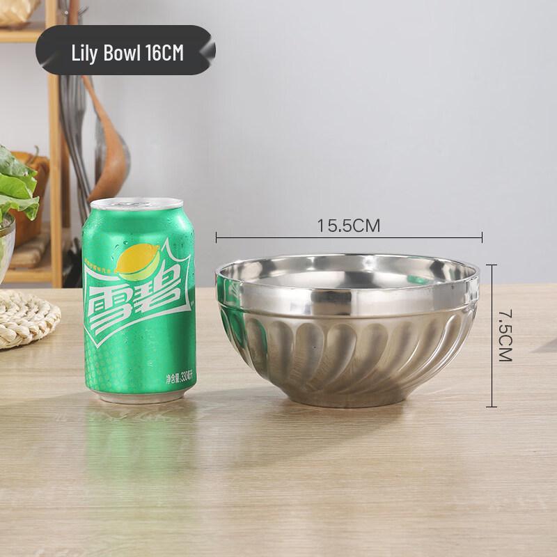 Double-layer Stainless Steel Anti-scald Bowl