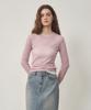 OSTKAKA Layered Wool Tencel T-Shirt Light Pink