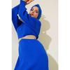15900 Length Hijab Knitwear Dress - Black