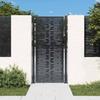 Garden Gate Anthracite 100 X 200 Cm Steel Square Design