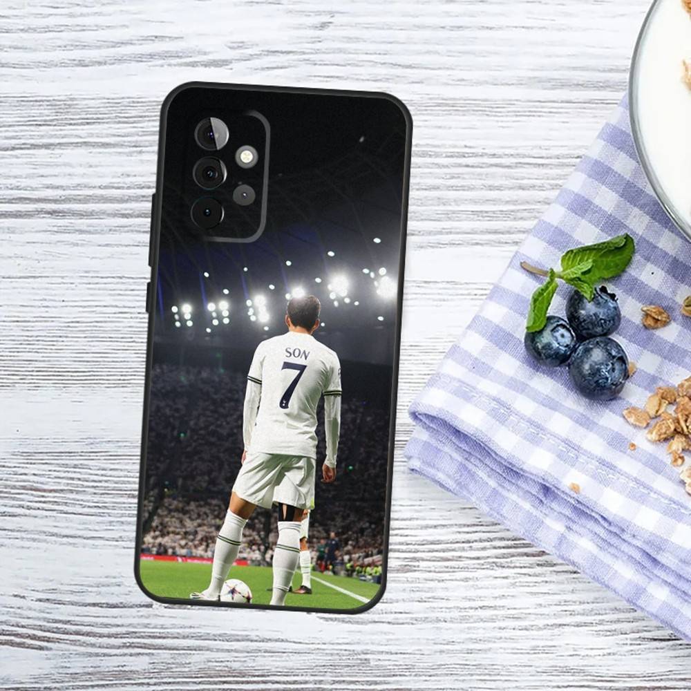 Korea Son H-Heung-mins Football Phone Case For Samsung Galaxy A13,A21s,A22,A31,A32,A52,A53,A71,A80,A91 Soft Black Phone Cover