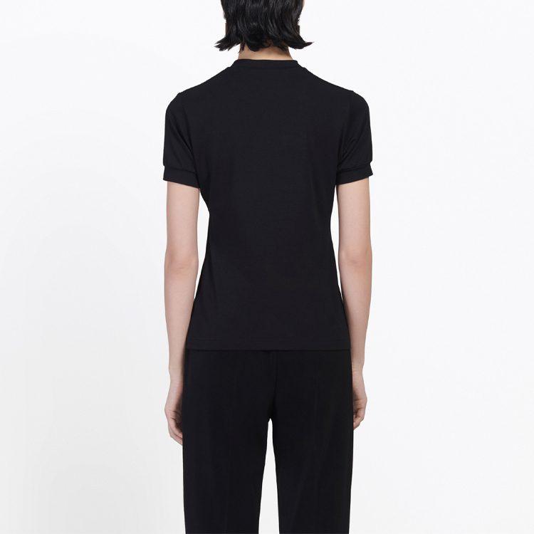 Balenciaga T Shirt Women's Black Regular Fit 594603TGV471000