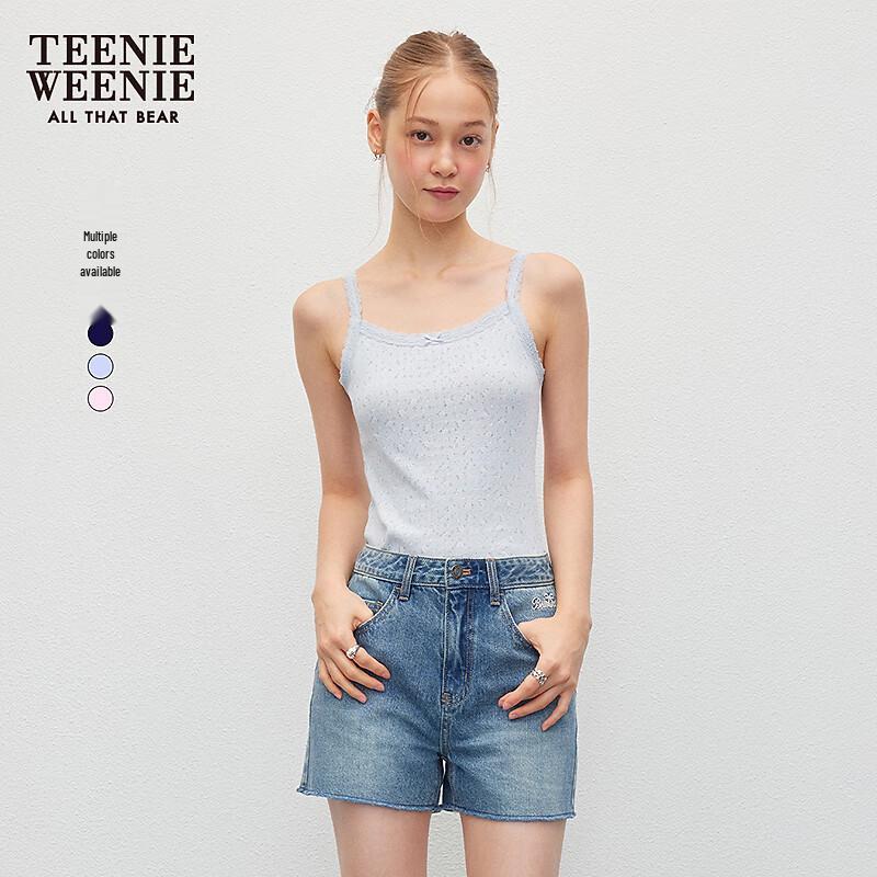 Teenie Weenie Women s Autumn Cartoon Bear Lace Trim T-shirt S