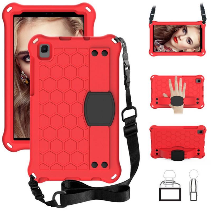 Full Coverage Protective Case With Hand Strap Galaxy Tab A7 Lite T220 T225 2021 Honeycomb Design