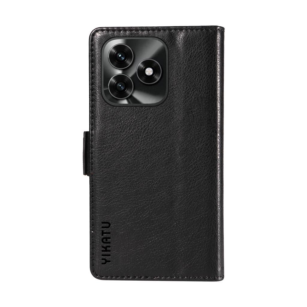 For Honor X5c Plus 4G Case YIKATU YK-007 Litchi Texture PU Leather Wallet Phone Cover