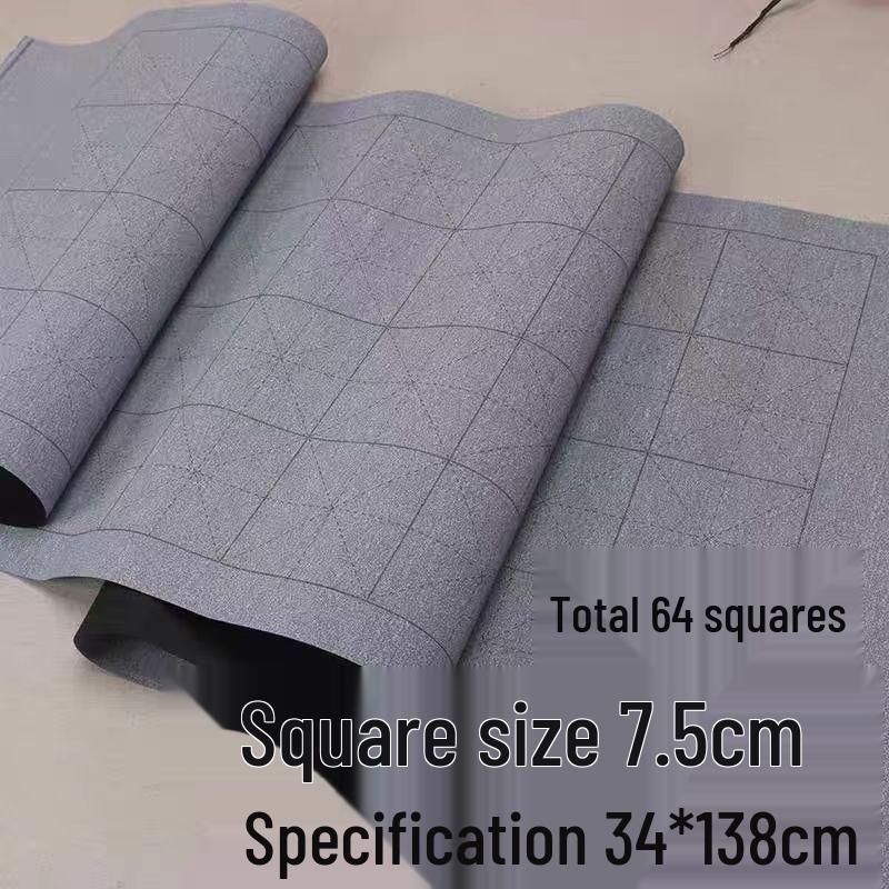 Thickened Imitation Xuan Water Writing Cloth with Rice Grid for Beginner Calligraphy Practice