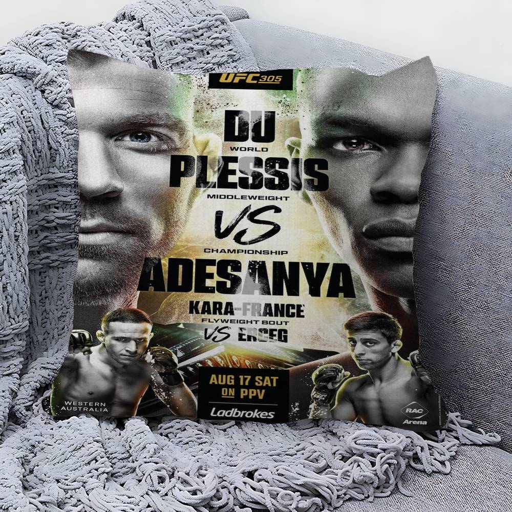 U-Ultimate Fighting Championship UFC Polštář Dárek Dekorace do domácnosti a kanceláře Polštář do ložnice, na pohovku, do auta Potah na polštář