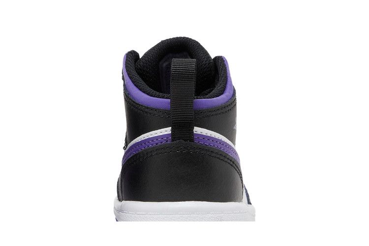 Kids' Sneakers Nike Jordan 1 Mid Dark Iris (TD) Black/Dark Iris-White