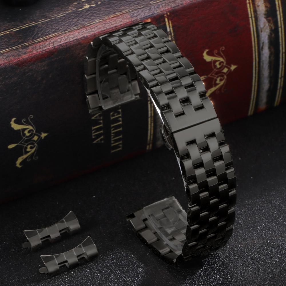 18mm 20mm 22mm High Quality Solid Stainless Steel Strap Universal Watchband Curved End Wristband for Men for Tissot for Citizen