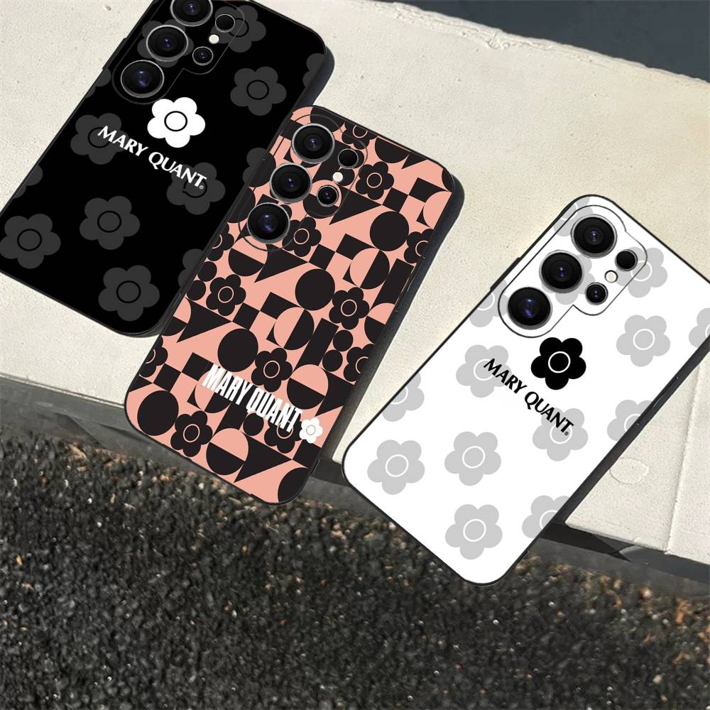 Fashion M-Mary Q-Quant Phone Case For Samsung S 24 Fe 25 Ultra Plus 20 Lite 21 30 22 23 24 22 Ultra 5G Fundas
