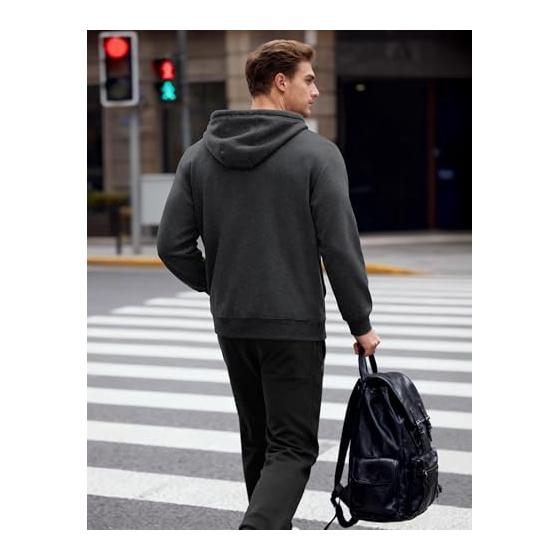 [KEFITEVD] Men's Parka, Winter Clothes, Brushed Lining, Cold Weather Clothing, Running, Pullover, Heavy Weight, Work Wear, Warm, Room Thick,