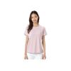 Li Ning Cool Tea T Comfortable Casual Simple Versatile Round Neck Pullover Short Sleeve T-Shirt Women T-Shirt Milk-Stone-Pink ATSV594-2