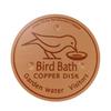 Metal Birds Bath Tray Copper Bird Bath Disk Outdoor Feeder Cleaning Accessories Triple-Point Support Purifier Disc Water Bowl