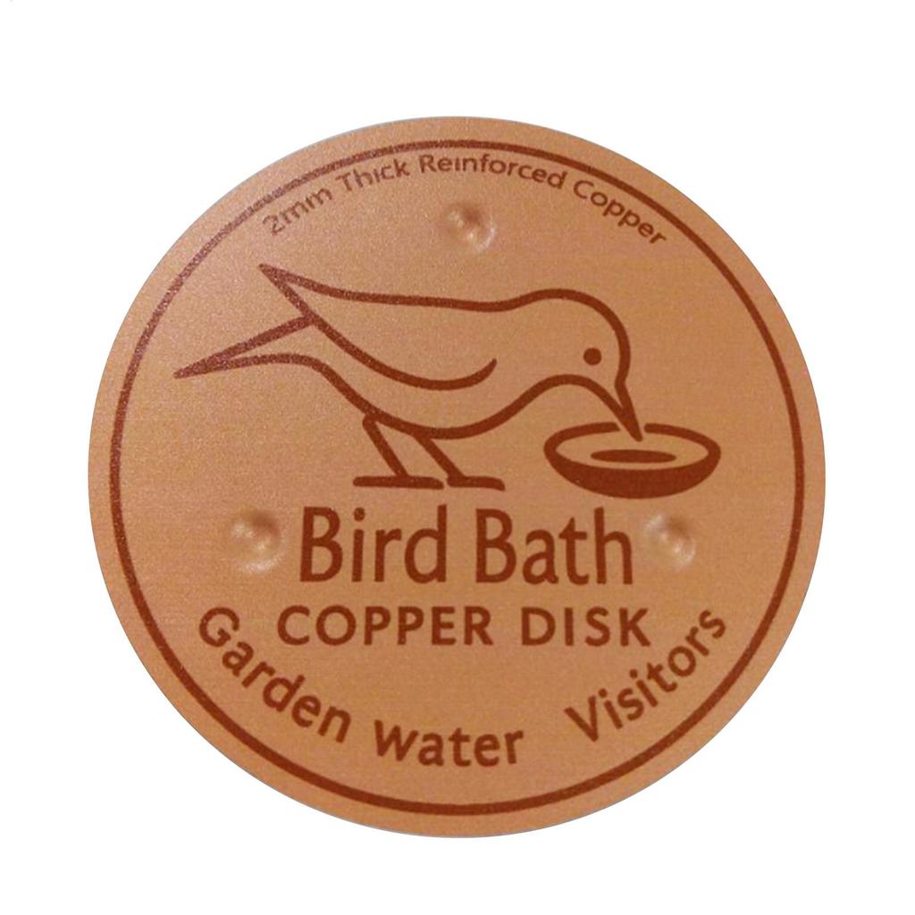 Metal Birds Bath Tray Copper Bird Bath Disk Outdoor Feeder Cleaning Accessories Triple-Point Support Purifier Disc Water Bowl