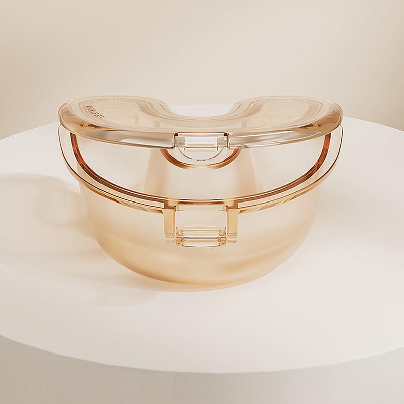 Leak Proof Simple Denture Case Sealed U Shape Transparent Denture Box Mouthguard Container Oral Care Denture Storage Container