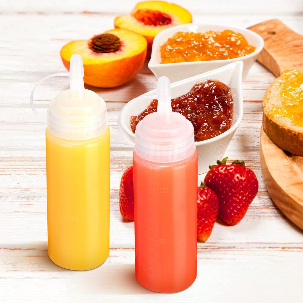 1 buc Sticle de stoarcere pentru condimente Dispenser de sos de salată Ketchup Muștar cu capac pe capac Sticla de ulei de măsline Gadget de bucătărie