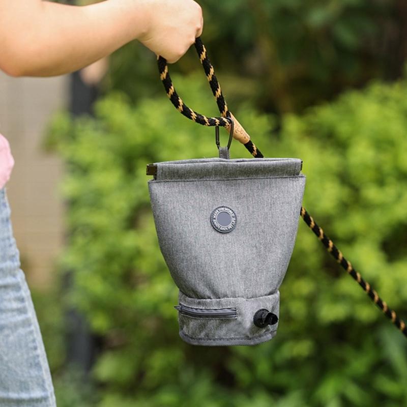 Pet Poop Bag Holder Waterproof Fabric Dog Poop Bag Dispenser Outdoor Walking Poop Bag Dispenser for Dog Training Running