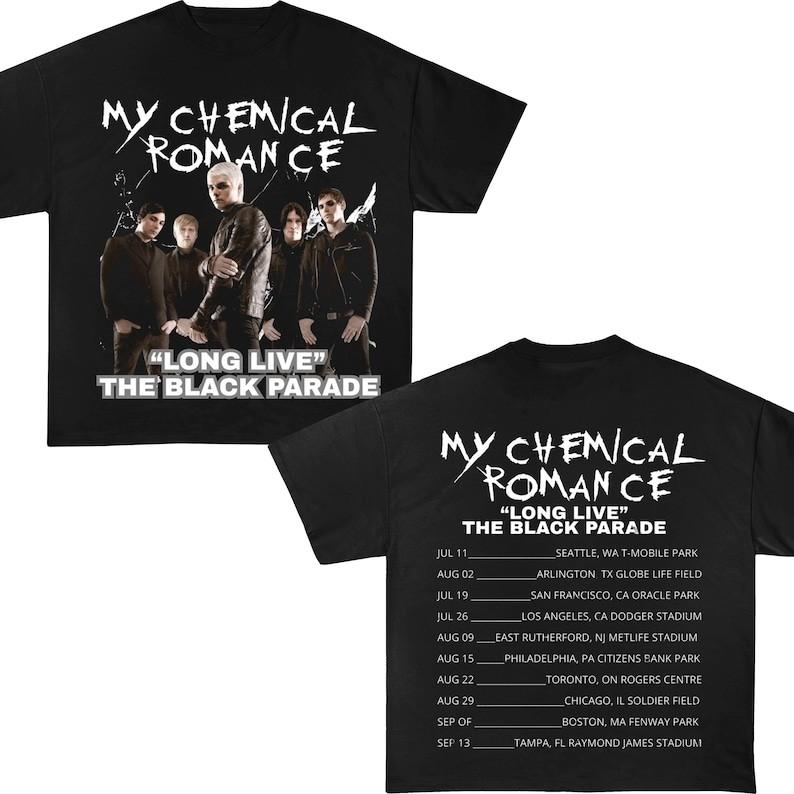 MY CHEMICAL ROMANCE Tour shirt mcr shirt my chemical romance Tour 2025 Unisex T-Shirt XXL