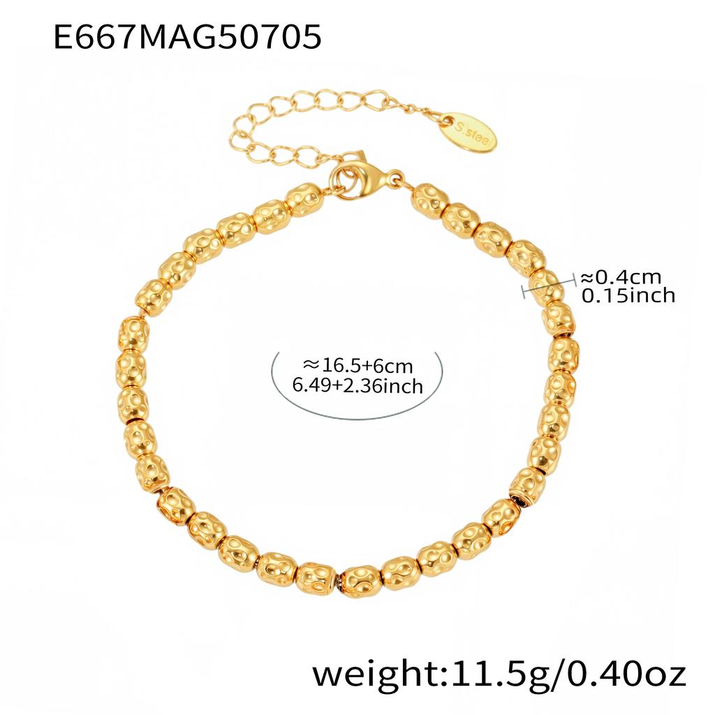 Heart Bear Charms Bracelet In Stainless Steel 18k Gold Plated Waterproof Non Tarnish Chain Bracelets With Pendants For Women