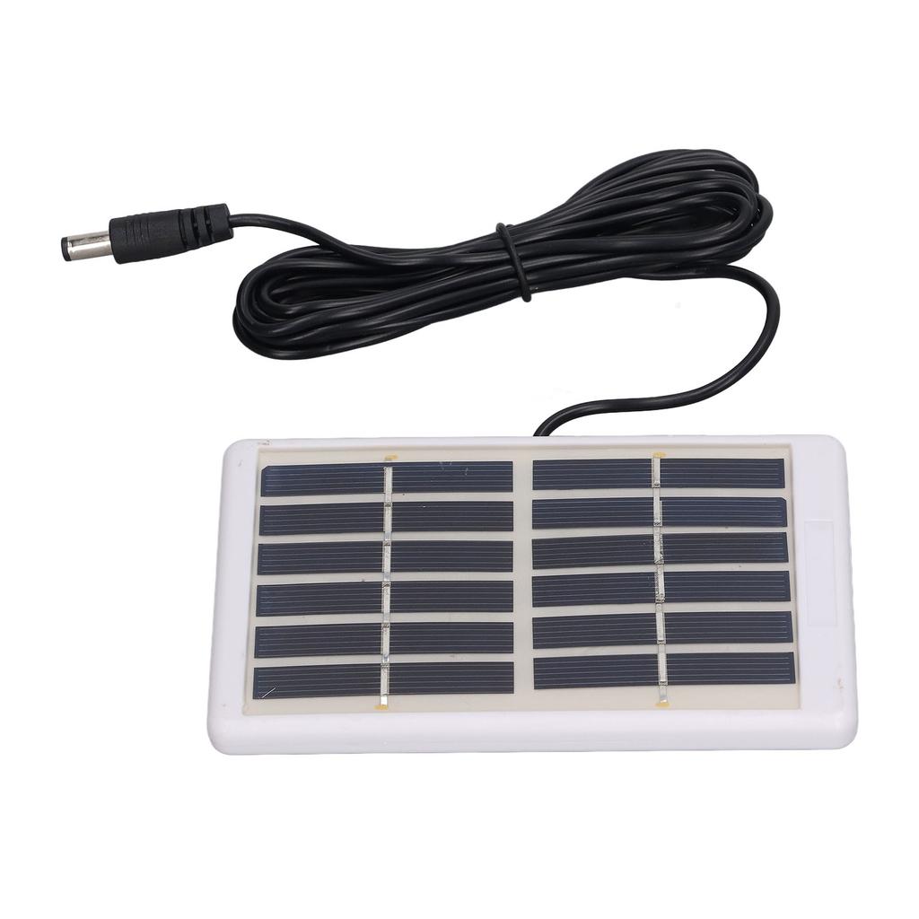 Solar Panel 1.2W 6V 9V Lightweight Portable Polysilicon Crystals DC Interface Solar Charger Panel