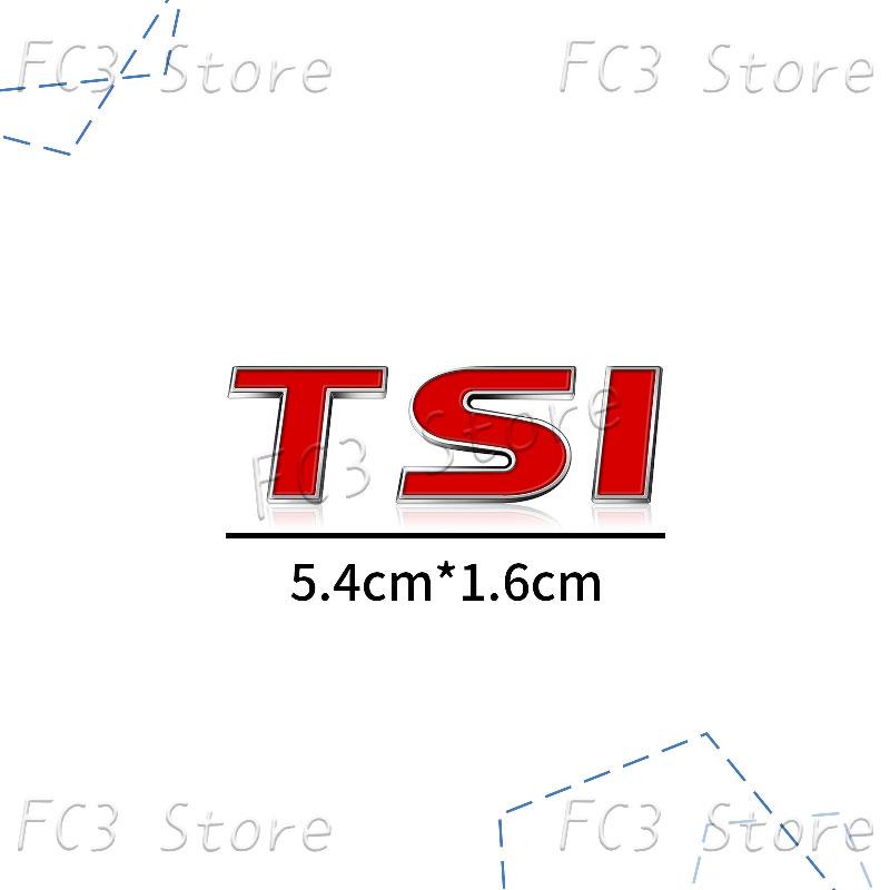 New 3D ABS Plastic Car Styling TSI Logo Emblem Rear Bumper Trunk Badge Sticker For VW Volkswagen Golf 4 5 6 MK6 MK7 Jetta Passat GJ4