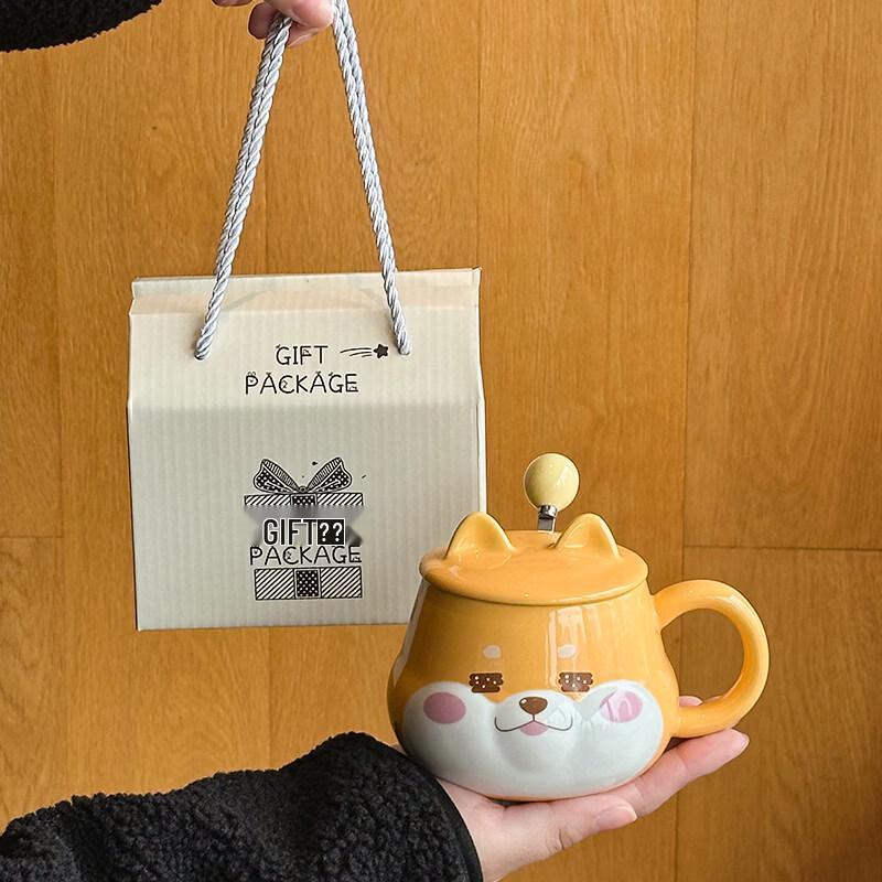 ZISIZ Creative Ceramic Mug with Lid