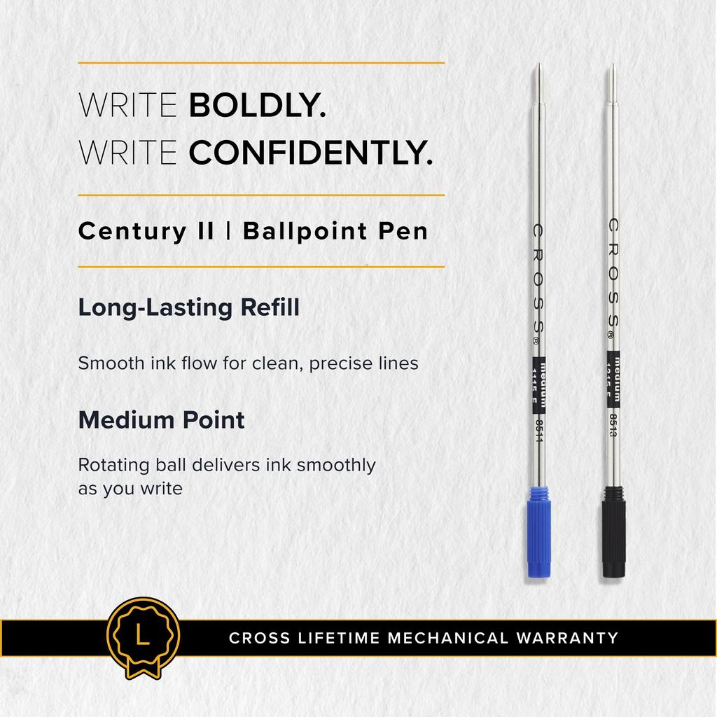 Cross Century II Chrome Premium Ballpoint Pen in Gift Box Medium A perfect gift for or other special - Nib. Father's Day, promotions, occasions.