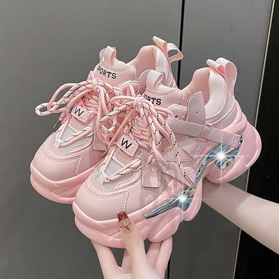 Mode 2025 Mode Frühling Herbst Sneaker Damen Schnürung Klobige Plateau Sports Dad Shoes Frau Komfort Freizeit Schuhe Zapatillas Mujer