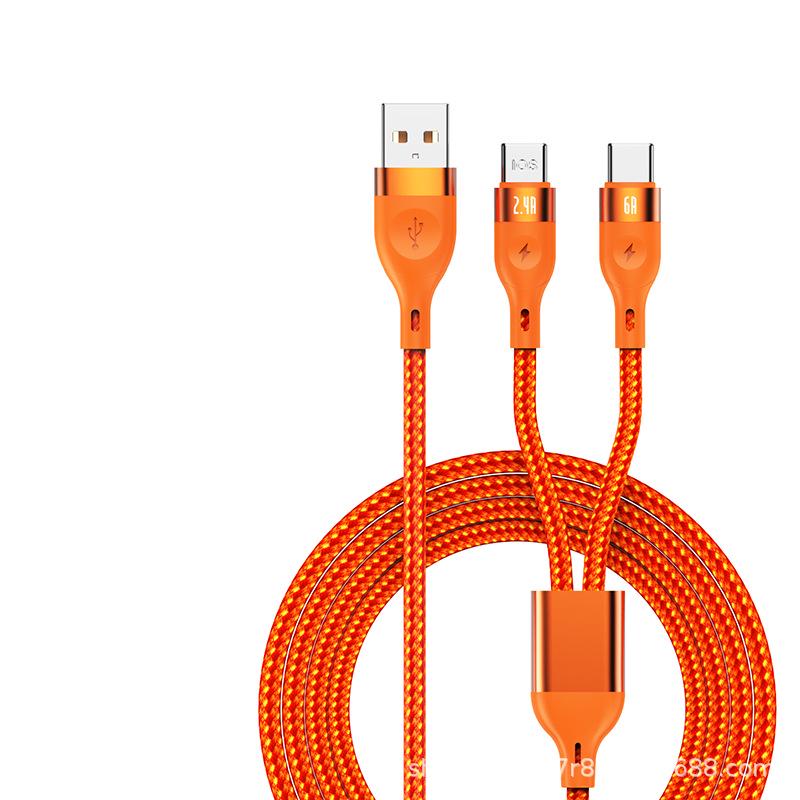 120W Type-C Dual Flash Charging Cable for Apple & Huawei - Fast Charge & Data Transfer