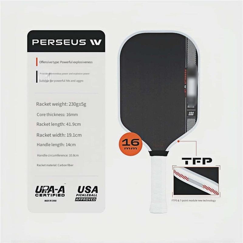 4th Gen Core Thermoformed T700 Carbon Fiber Pickleball Paddle Tournament Grade Professional Sports Racket