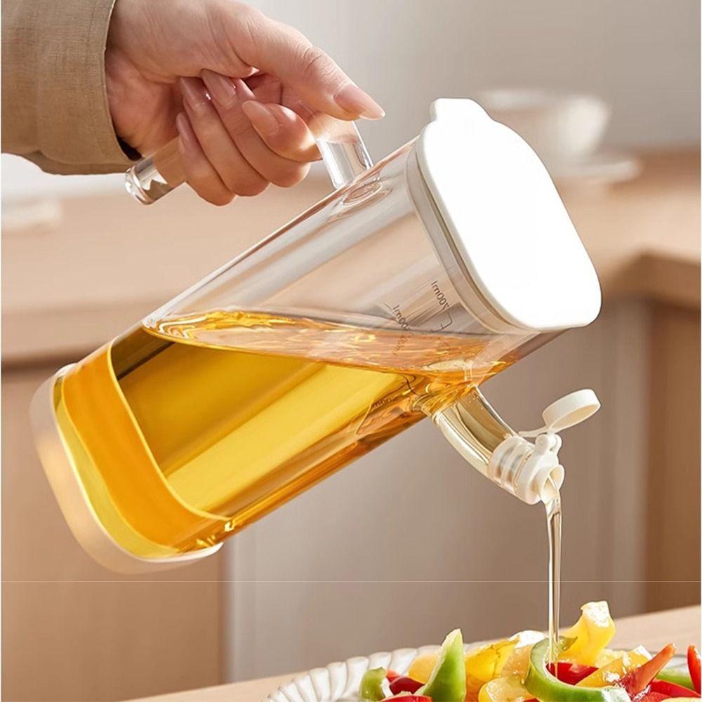 Heat-resistant Glass Oil Bottle Large-capacity Spice Container Cooking Oil Pot Condiment Storage