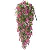 1/2pcs Lavender Wall Hanging Plastic Rattan Artificial Flowers Living Room Bouquet Wedding Decoration Plants Basket Cane Vine