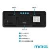 MAG Wall Stylish Interior USB Automatic Night 13cm x 35cm White Noah Precision Clock/Desk Clock, Decor, LED, Powered, Thermometer, Hygrometer,