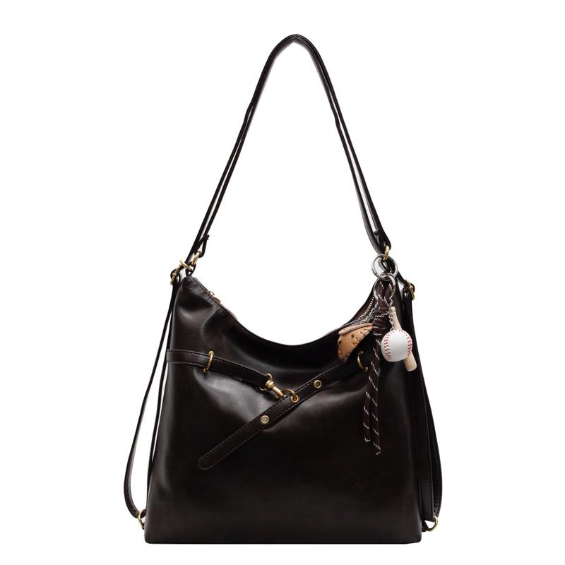 Casual Retro Commuter Tote Bag Women's Large-capacity Spring New Fashion Shoulder Bag Lightweight Backpack