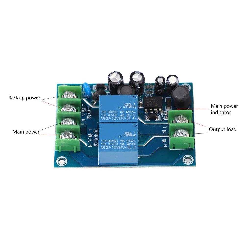 2-Channel 2-in 1-out AC Power Switching Module Power Switching Module  Dual Power Applications